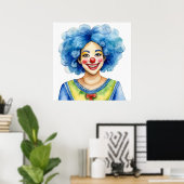 Happy Clown Poster (Thuiskantoor)