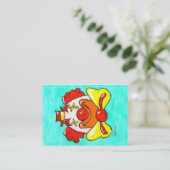 HAPPY CLOWN VISITEKAARTJE (Staand voorkant)