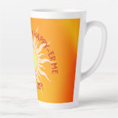 Happy Coffee Happy Sunshine Latte Cup Latte Mok (Rechts)