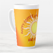 Happy Coffee Happy Sunshine Latte Cup Mok (Linkerhoek)