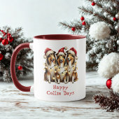 Happy Collie Days Kerst Hond Koffie Mok