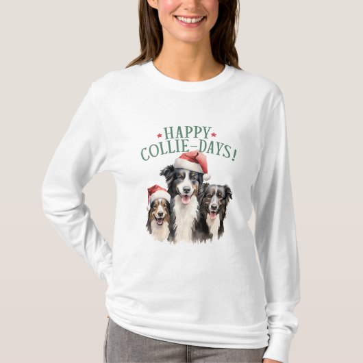 Happy Collie Days T-shirt (Voorkant)