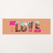 Happy Colorful Personalized Photo Art Yogamat (Voorkant (horizontaal))