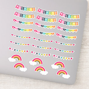 Happy Colors Autocollants Planificateur de Fanio