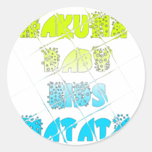 Happy Colors Hakuna Matata Hakunamatata Gift sterr Ronde Sticker