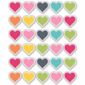 Happy Colors | Stickers voor hartplanner (Voorkant)