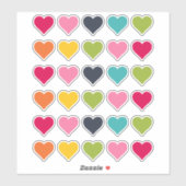 Happy Colors | Stickers voor hartplanner (Vel)