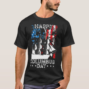 Happy Columbus Day Christopher Columbus Italiaans T-shirt