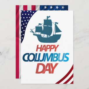 Happy Columbus Day Kaart