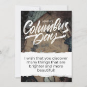 Happy Columbus Day Kaart (Voorkant)