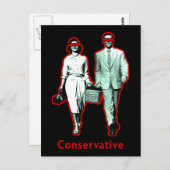 Happy Conservative Couple Briefkaart (Voorkant / Achterkant)