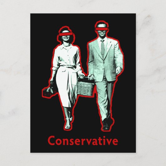 Happy Conservative Couple Briefkaart (Voorkant)