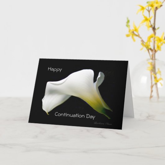 Happy Continuation Day: geniet van de cadeaus van Kaart (Gele Bloem)