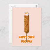 Happy Corn Dog Doge Parody Briefkaart (Voorkant / Achterkant)