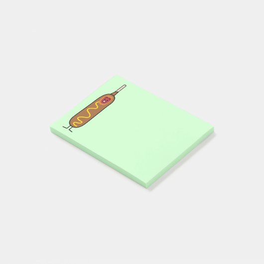 Happy Corn Dog Post-it® Notes (Schuin)