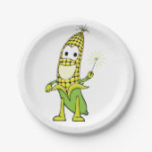 Happy Corn Papieren Bordje (Voorkant)