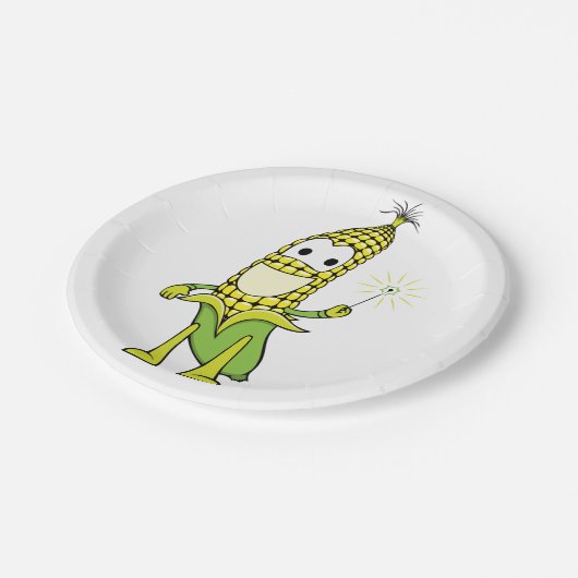 Happy Corn Papieren Bordje (Gekanteld)