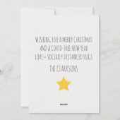 Happy Coronamas kerstboomtypografie Feestdagenkaart (Achterkant)