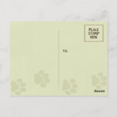 Happy Couch Beagle | Schattigee hondendouane Briefkaart (Achterkant)