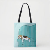 Happy Couch Beagle | Slaaphond voor de luiers | Pe Draagtas (Voorkant)