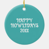 Happy Couch Dog | Schattigee Beagle Pet Lover's Ho Keramisch Ornament (Achterkant)