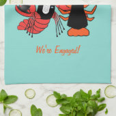 Happy Couple Crawfish Boil Party Theedoek (Gevouwen)