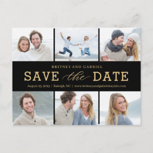 Happy Couple EDITABLE COLOR bewaart het Briefkaart