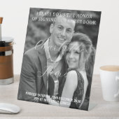 Happy Couple Mariage Livre d'invité Panneau de tab (In SItu)