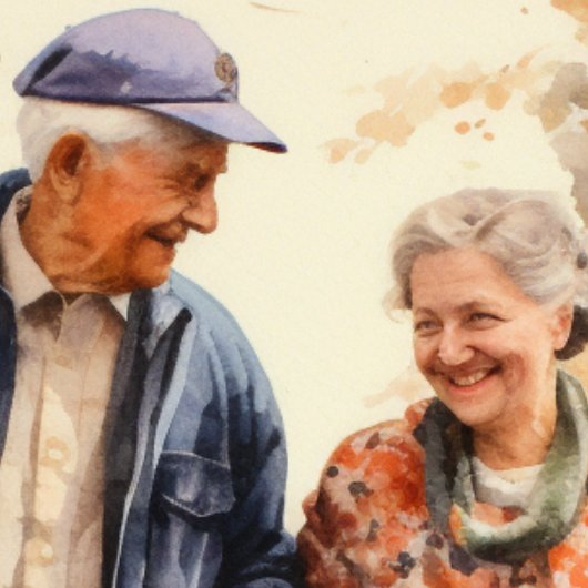 Happy Couples Hangend Wandkleed