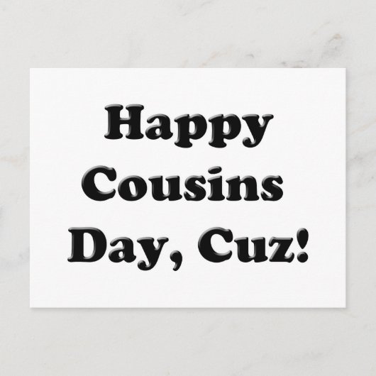 Happy Cousins Day Briefkaart (Voorkant)