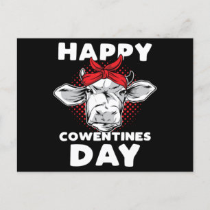 Happy Cowentines Day Gift Koe Lover Valentijn Briefkaart