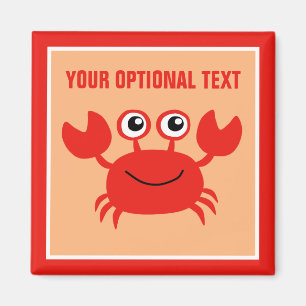 Happy Crab aangepaste magneet