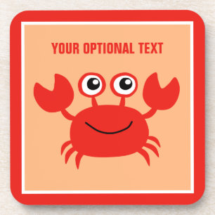 Happy Crab aangepaste onderzetters