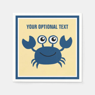 Happy Crab Custom Text Servet