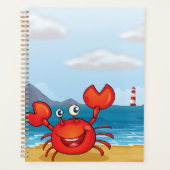 Happy Crab on Beach with Lighthouse Planner (Voorkant)