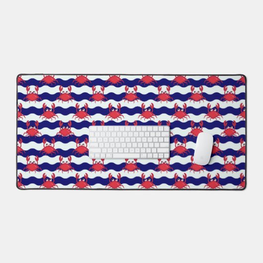 Happy Crabs Pattern Bureaumat (Keyboard & Muis)