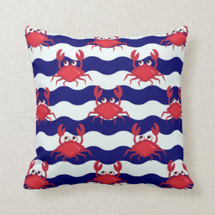 Happy Crabs Pattern Kussen