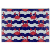 Happy Crabs Pattern Snijplank (Voorkant)