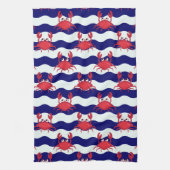 Happy Crabs Pattern Theedoek (Verticaal)