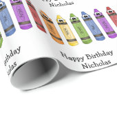 Happy Crayons Cadeaupapier (Rol Hoek)