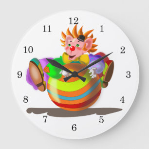Happy Crazy Clown Grote Klok