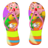 Happy Crazy Clown Teenslippers (Voetbed)