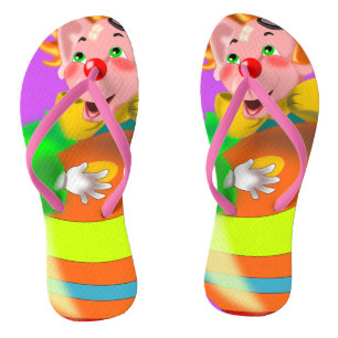 Happy Crazy Clown Teenslippers