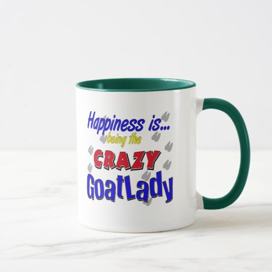 Happy Crazy Goatlady Mugs (Droite)