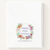 Happy Critters & Flowers Notitieboek (Achterkant)