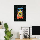 Happy Cry Poster Wall Art - Art Abstrait (Bureau à domicile)