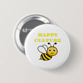 happy culture ronde button 5,7 cm (Voorkant /achterkant)