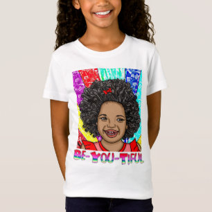 Happy Curls Digitale kunst Wees je bewust T-shirt