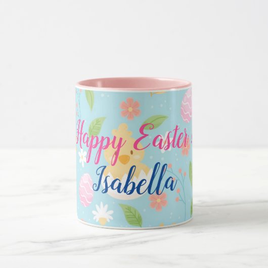 Happy Customize Easter Chicken Mok (Midden)