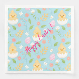 Happy Customize Easter Chicken Servet